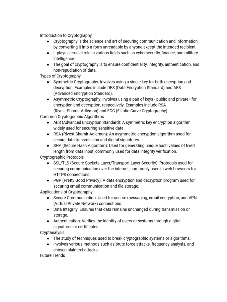 Cryptography Engineering Overview | PDF | Cryptography | Encryption