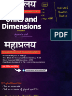 MAHA ONE SHOT - Units and Dimensions