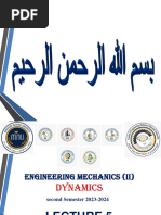 Mech 2 Lecture 5