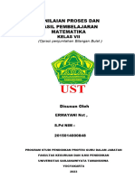 PENILAIAN PROSES DAN HASIL PEMBELAJARAN ERMAYANI NASUTION S.Pd