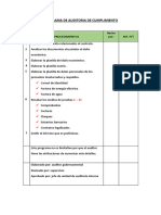 Programa de Auditoria