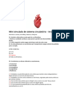 Mini Simulado de Sistema Circulatório (Gabarito)