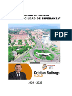 Programa de Gobierno Cucuta Ciudad de Esperanza Cristian Buitrago