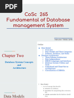 CoSc 265 FDMS - Chapter Two