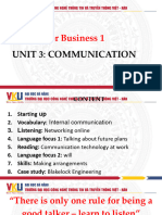 Unit 3. Communication