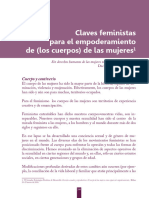 Claves Feministas para El Empoderamiento de Los Cuerpos