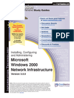 MSCE - Exam 70-216 Installing, Configuring and Administering Microsoft Windows 2000 Network Infrastructure