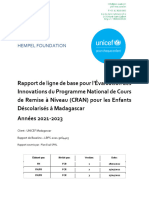 09 - Version finale_Evaluation CRAN TARL - Rapport de Baseline