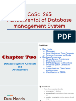 CoSc 265 FDMS- Chapter Two