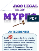 Marco Legal de Las Mypes