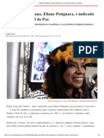 Indígena Paraibana, Eliane Potiguara, É Indicada Ao Prêmio - Cidades