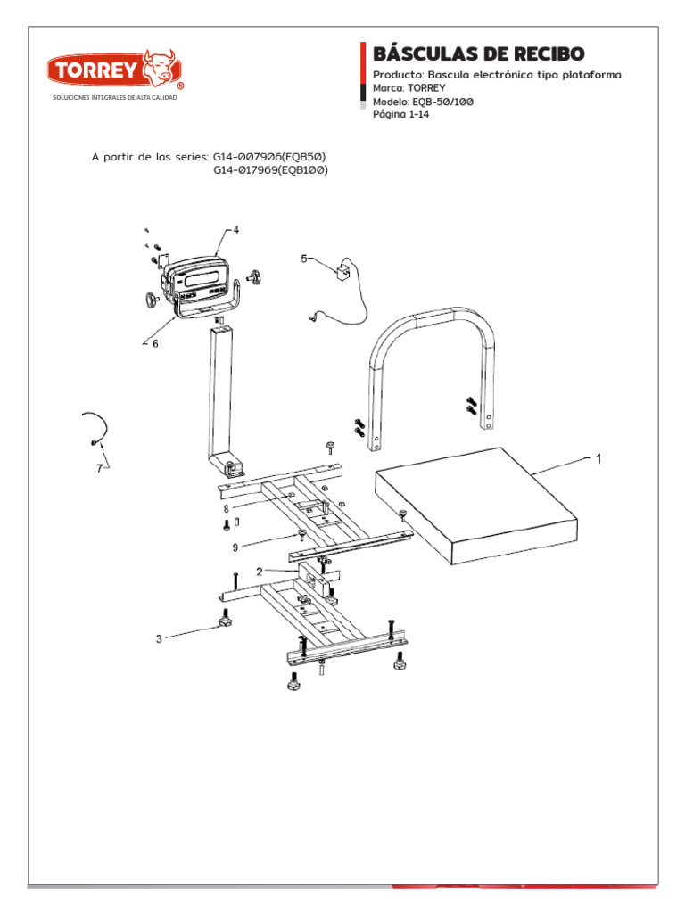 Manual de Básculas Torrey EQB-100 | PDF | Ciencia y matemáticas