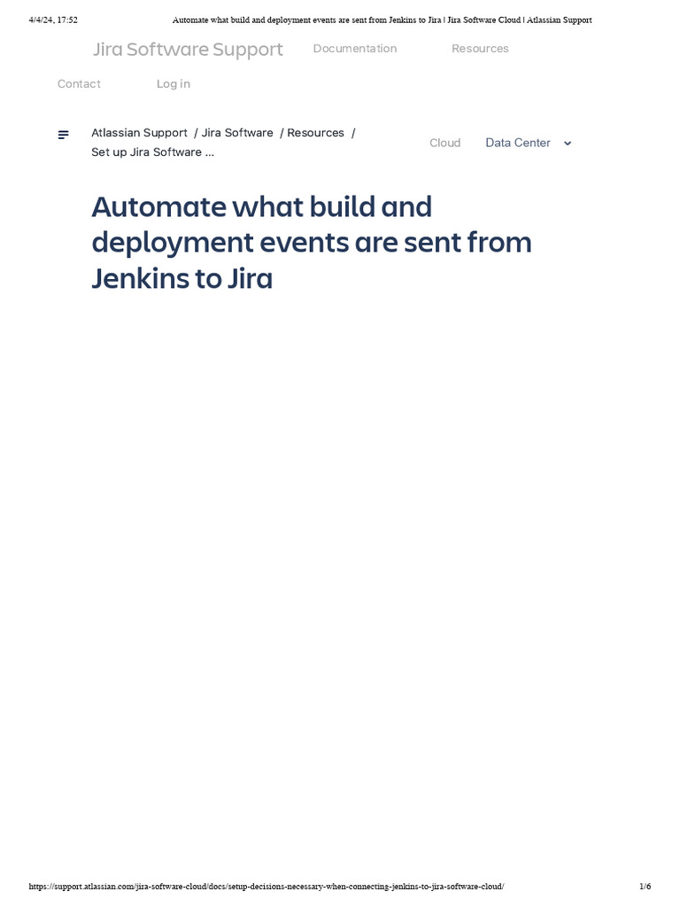 Automate what build and deployment events are sent from jenkins to jira