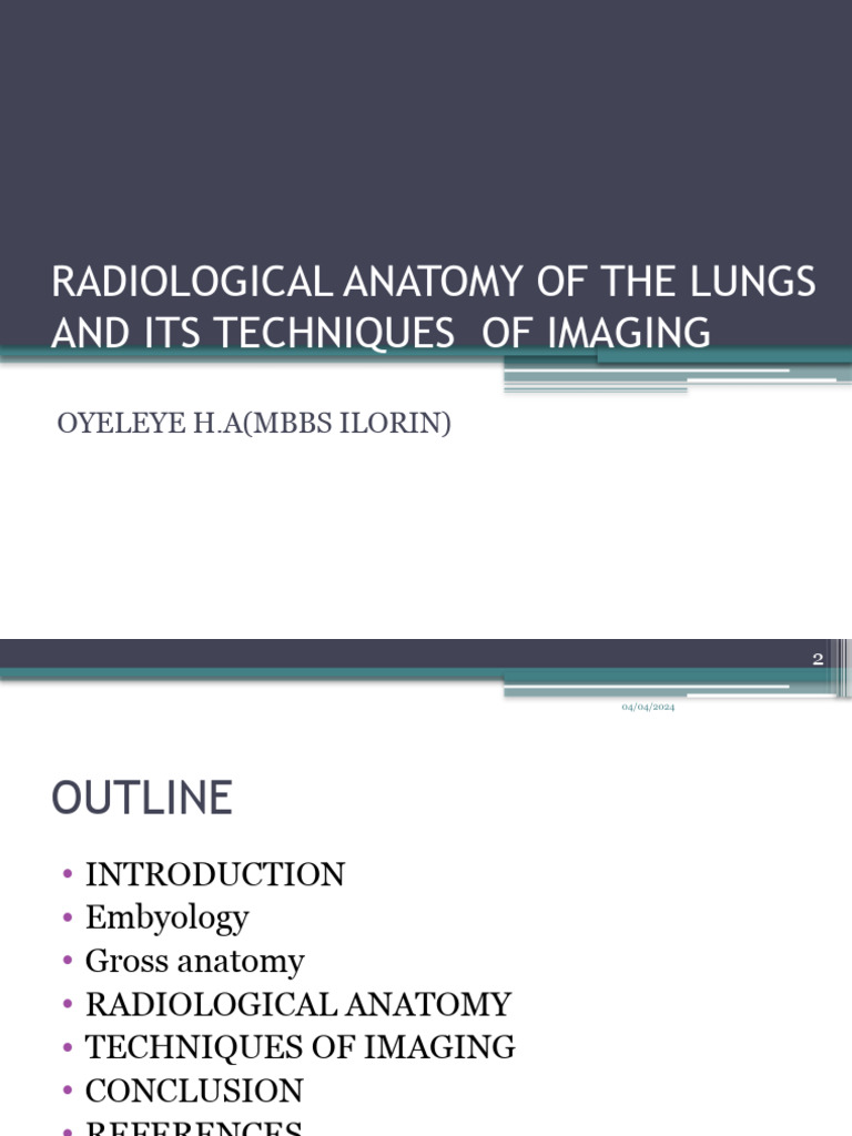 Radiological Anatomy of the Lungs | PDF | Lung | Respiratory Tract