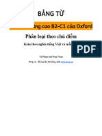 Oxford 2000 Words by Topic With Vietnamese Definition and Example Sentences