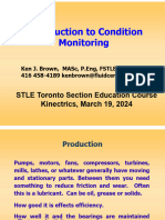 Introduction To Condition Monitoring - STLE Toronto Section March 19 2024 Ken Brown