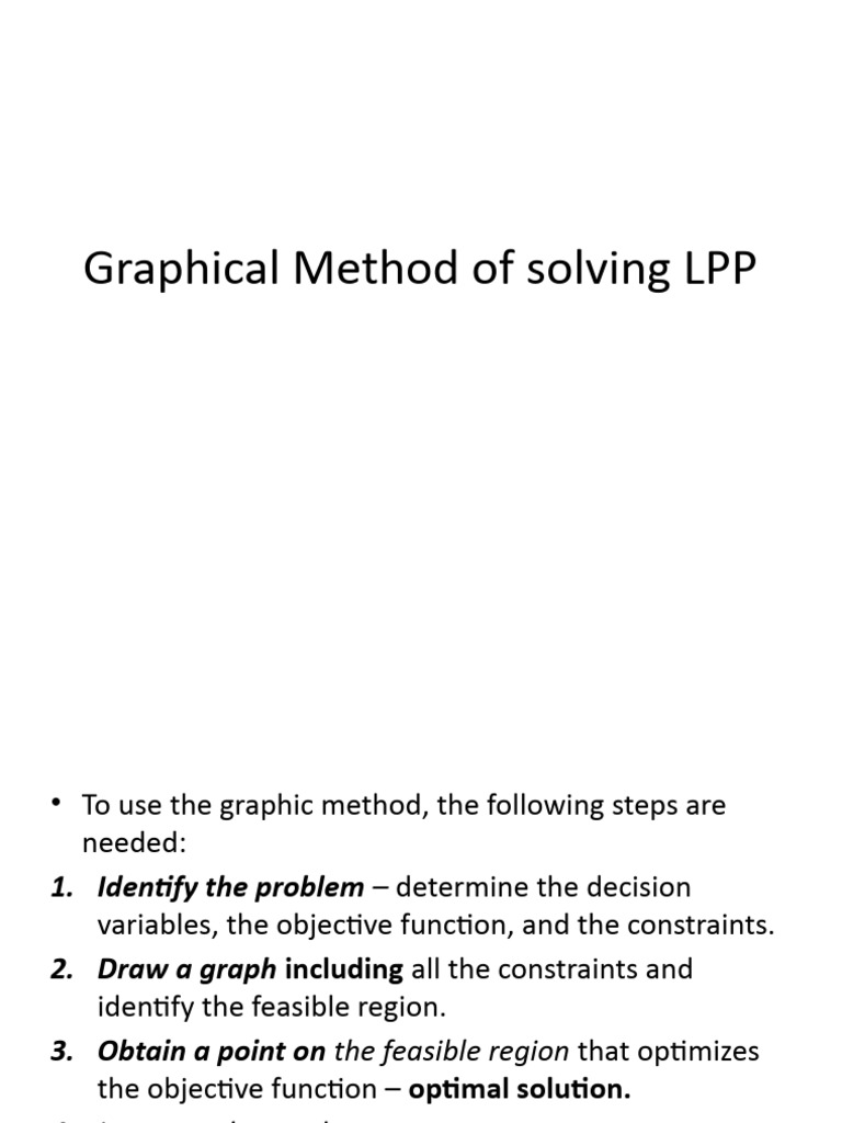 Graphical Method for LPP Solutions | PDF | Mathematical Optimization ...