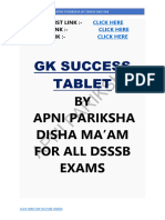 GK Success Tablet: BY Apni Pariksha Disha Ma'Am For All DSSSB Exams