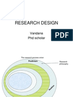 Research Design: Vandana PHD Scholar