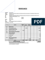 Presupuesto Analitico