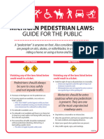 8005 Michigan Pedestrian Laws Guide For The Public