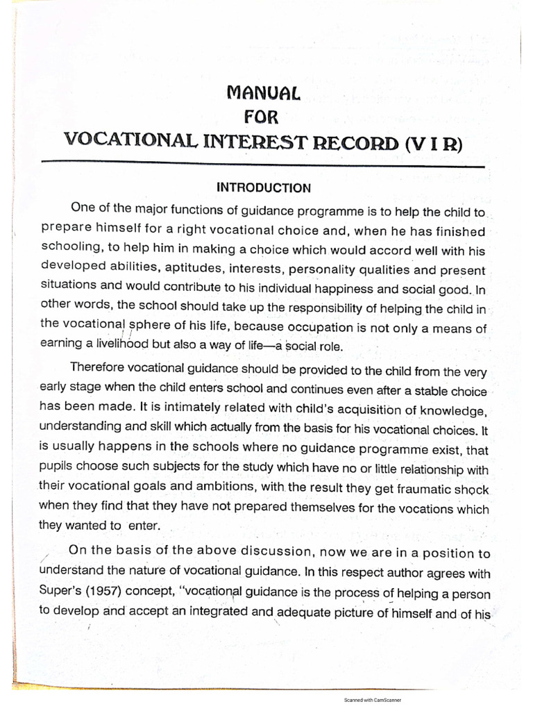 VIR Manual | PDF