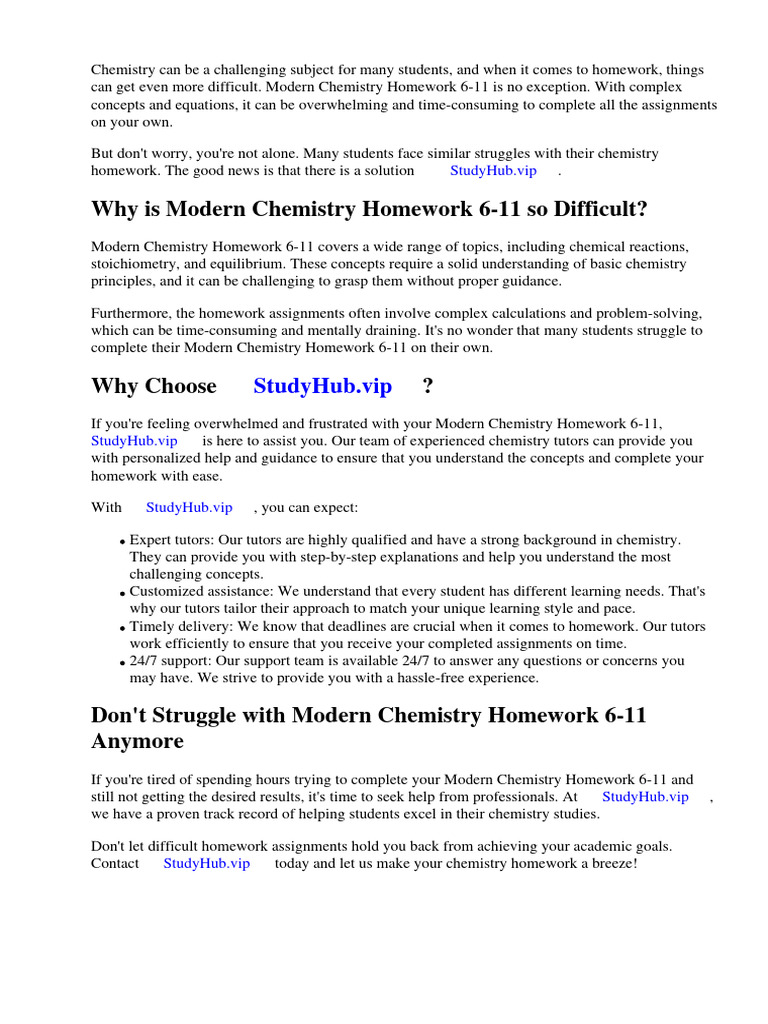 Modern Chemistry Homework Help | PDF | Chemistry | Oxide