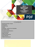 UNIT5 Transaction Processing and Concurrency Control