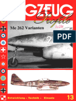 Flugzeug Profile 13 Me 262 Varianten