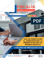 Concurso de Méritos FGN 2022: Guía de Orientación Al Aspirante para La Presentación de Las Pruebas Escritas