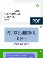 Política de Atención Al Cliente