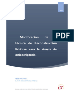 5 Modificacion de La Tecnica de Reconstruccion Estetica para La Cirugia de Onicocriptosis Autor D. Juan Manuel Muriel Sánchez