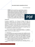 7. Inhabilidad para quien financie campañas politicas