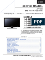 Sharp Lc32fh500e Lc32fb500e Lc32fh510e Lc32fb510e Lc-fs510e Sm