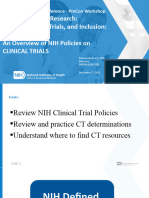 Slideset An Overview of NIH Policies Clinical Trials Revised December2022