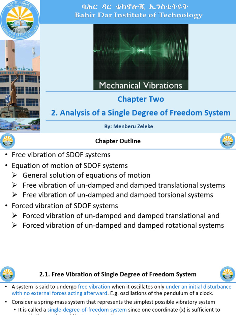 Natural Frequency of SDOF Systems | PDF | Damping | Oscillation