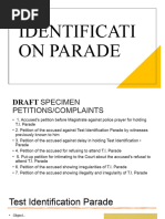Identification Parade Guidelines and Procedures | PDF | Criminal ...