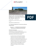 Planta de Tratamiento de Efluentes Cloacales Municipal de Tecka. Parte 11 - Estrucplan