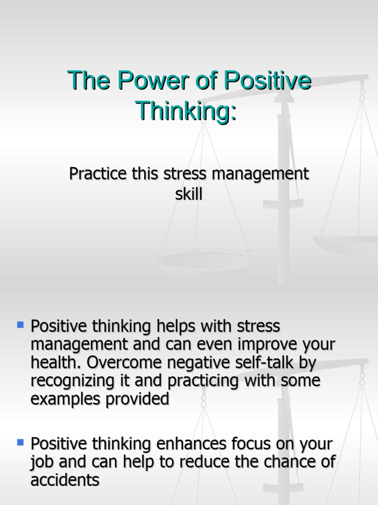 Overcoming Negative Self-Talk Techniques | PDF | Optimism | Thought