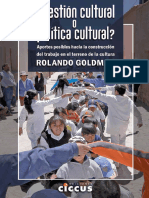 Gestión Cultural o Política Cultural Con Tapa