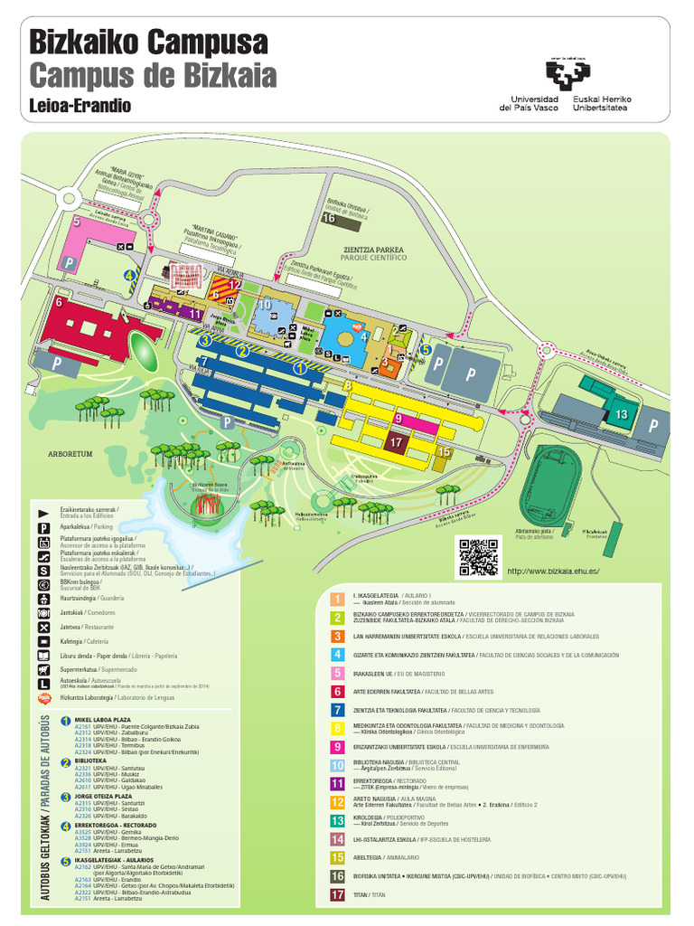 Mapa del Campus UPV Leioa | PDF | Ingeniería