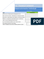 Planilha de PDI Plano de Desenvolvimento Individual