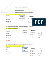 Progresiones Matemáticas 