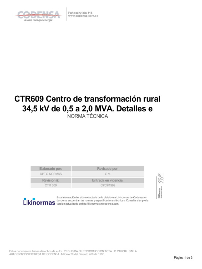 Detalles Instalacion Transformador Pdf