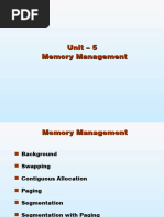 Unit 5memory Management