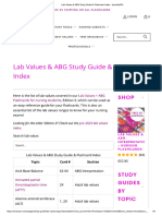 Lab Values & ABG Study Guide & Flashcard Index - LevelUpRN