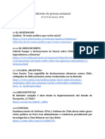 Ejemplo de informe de prensa semanal 