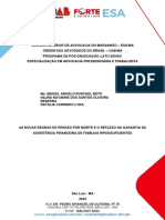 As Novas Regras de Pensão Por Morte e o Reflexo Na Garantia Da Assistência Financeira de Famílias Hipossuficientes