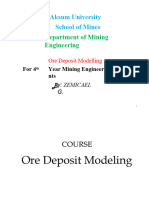 Ore Deposit Modeling 1