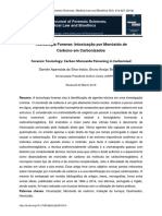 Artigo 4 - AV2 - Toxicologia Forense Intoxicação Por Monóxido de Carbono em Carbonizados